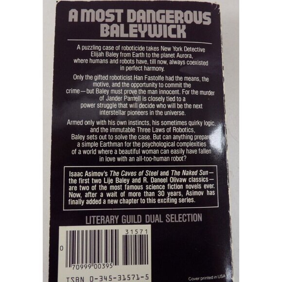 Isaac Asimov Lot of 4 Robots of Dawn Ballentine Books Foundation Books Bantam - Picture 3 of 9